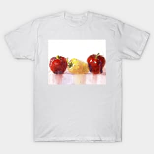 Three Peppers - Original Watercolors T-Shirt